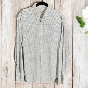 VTG J. Crew Men’s Long Sleeve 100% Cotton Plaid Button Up Shirt ~ Sz L